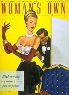 Images Dated 1st August 2008: Womans Own 1940s UK evening-dress womens magazines