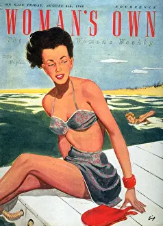 Womans Own 1940s UK fashion womens swimming costumes holidays swimwear swim