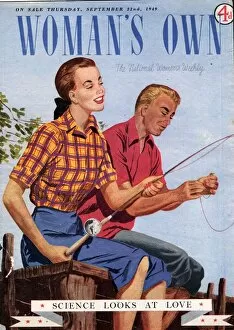 Sports Collection: Womans Own 1940s UK fishing magazines