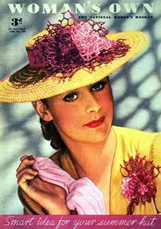 Womans Own 1945 1940s UK hats womens portraits magazines
