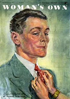 Womans Own 1945 1940s UK mens ties magazines womans