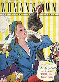 Womans Own 1947 1940s UK womens hats magazines womans husbands wives shopping