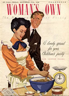Womans Own 1948 1940s UK cooking housewives housewife baking magazines Womans Own 1948 1940s UK cooking housewives housewife baking magazines