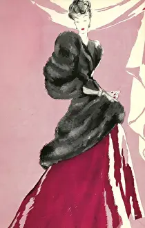 Images Dated 2009 February: Womens Fashion 1930s 1939 1930s UK portraits fur womens