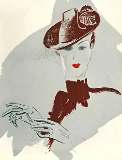 Images Dated 2009 February: Womens Fashion 1930s 1939 1930s UK portraits womens hats