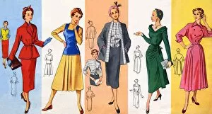 Images Dated 22nd May 2012: Womens Fashion, 1950s, UK