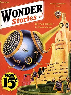 Wonder Stories 1932 1930s USA mcitnt magazines futuristic visions of the future Wonder Stories 1932 1930s USA mcitnt magazines futuristic visions of the future